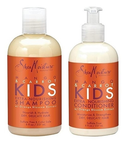  Kit Shampoo-acondicionador Para Niños Sheamoisture 237ml