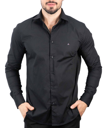 Camisa Aramis Tricoline Preta