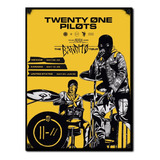 #1736 - Cuadro Decorativo Vintage - Twenty One Pilots Rock