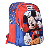 Maleta Escolar Poliéster Impermeable 3d Grande Mickey Mouse 