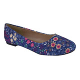 Ballerina Chalada Mujer Nathan-6 Azul Casual