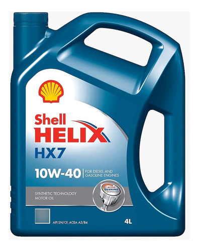 Aceite Shell Hx7 10w40 Semisintetico 4 L