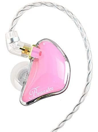 Audífonos Basn Bmaster Monitor In-ear 2 Cables Mmcx -rosa