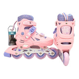 Patines En Línea Para Niñas Con Ruedas  + Kit De Proteccion