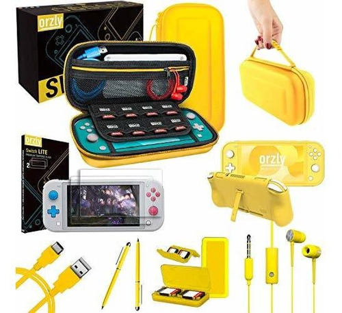 Estuche Amarillo Rigido Compatible Con Nintendo Switch Lite