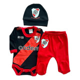 Conjunto Ajuar Bebe De Algodon River Plate