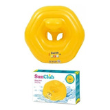 Salvavidas Inflable Bebés, C/asiento, Pileta Sun Club, 12885 Color Amarillo