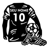 Quadro Decorativo Camisa De Futebol Personalizada Nome.