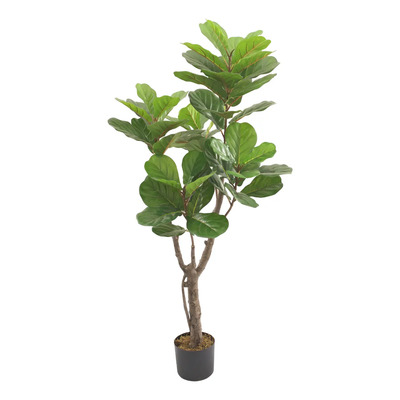 Planta Artificial Arbol Higuera Hoja De Violin Pandurata 145 Color Verde Musgo | Meses sin interés