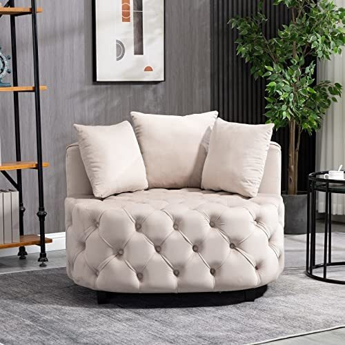 Homsof Accent Chaise Indoor Leisure Barrel Sofá Moderno Loun