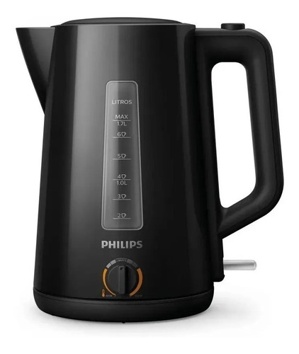 Pava Electrica Philips Hd9368 1.7 L Negra Control Temp.