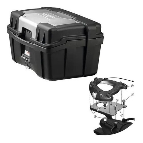 Baul Top Case Trasero 46 Ltrs C/soporte Bmw F 700 Gs Kappa