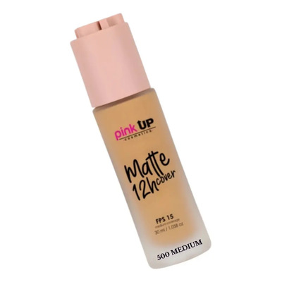 Maquillaje Base Líquida Matte Cover 12 Hr Pink Up Tono 500 Tono Medium 500 | MercadoLibre