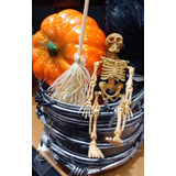 3 Esqueletos Decoração Halloween Terror Dia Das Bruxas 12cm 