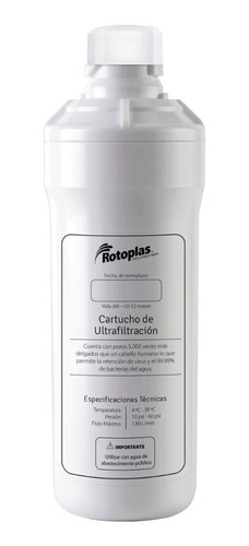 Cartucho De Repuesto Ultrafiltracion Rotoplas 300138