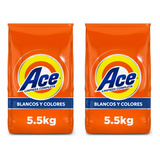 2 Pack Ace Detergente En Polvo Ropa 5.5 Kg