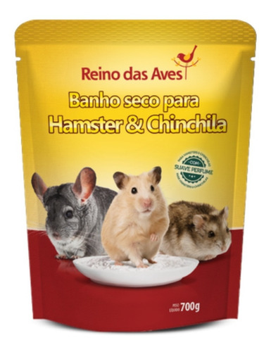 Banho Seco Para Hamster E Chinchila - Reino Das Aves - 700g