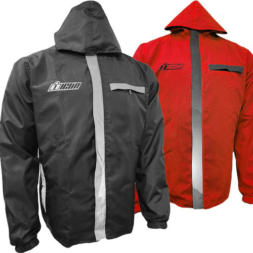 Chaqueta Doble Faz Tipo Icon Semi Impermeable Moto Promo