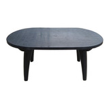 Mesa Oval De Color Negro Mascardi