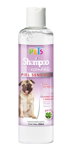 Shampoo Para Mascotas Essentials Piel Sensible 250 Ml  