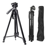 Trípode Weinfeng Negro Wt 3520 Foto Y Video 1,40m + Bolso 