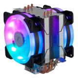 Cooler Universal Fan Duplo Led Rgb Processador Intel/amd