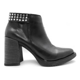 Botas Botinetas Urbanas Lady Rocio Mujer Tachas Cinto 812