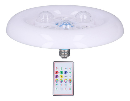 Lámpara De Techo Inteligente E27, 50 W, Luz Led, Altavoz Blu