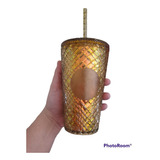 Vaso Termico Starbucks Studded  Dorado  Navidad 2022 Venti