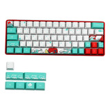 1111 71 Teclas Coral Sea Ukiyo-e Pbt Keycaps Dye Sub Apto