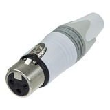 Conector Neutrik Xlr Nc3fxx-wt Hembra