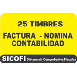 25 Tmbres Para Faturación ,nomina Y Contabilidad 4.0