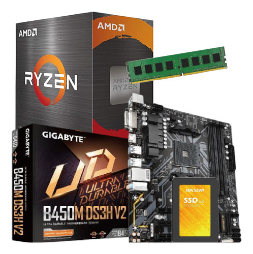 Combo Actualizacion Pc Amd Ryzen 5600g Mother 8 Gb Ssd 240