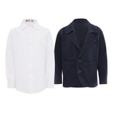 Kit Blazer Camisa  Infantil Masculina  Casamento Tam 1 2 3 