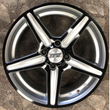 Llantas 15 Tvw Winner 4x100 Vw Chevrolet Gris Con Negro