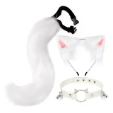 Orejas De Gato Y Colas De Animal Lobo Zorro Cosplay Hallowee