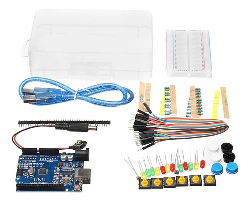 Kit Inicial Arduino Uno Compatible En Caja