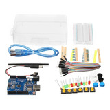 Kit Inicial Arduino Uno Compatible En Caja