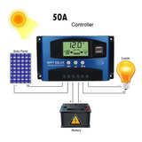 50a Mppt Controlador De Carga Regulador De Painel Solar 12v/