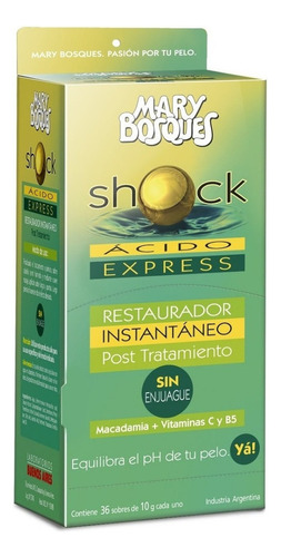 Shock Acido Mary Bosques Express S/enjuague X36 Sachet X 10g