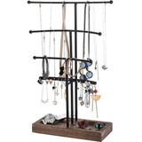 Urban Deco Arc Jewelry Organizer Stand 4 Tier Collar Holder 