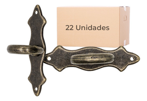 22 Uni Puxador Antigo Gaveta Armário Colonial Genova Pequeno