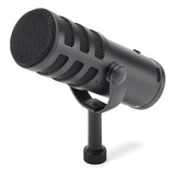 Microfone Dinâmico Samson Q9u Usb Transmissão Podcast