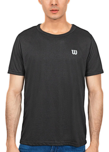 Playera Deportiva Wilson Para Hombre Para Entrenar Negro