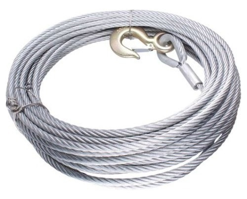 Cable De Acero Galvanizado C/gancho 7x19 5/8  Rollo 20m P