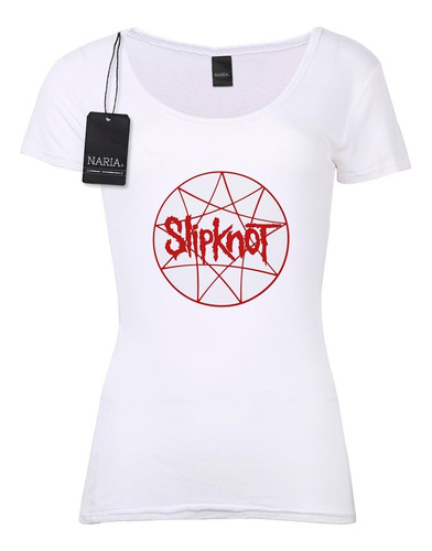 Remera Dama Slipknot Dibujo Art Logo - Musl1