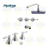 Juego  Grifería Baño Hydros Kiss Lever Bidet Duchon Grande