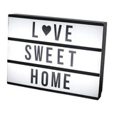 Cartel Lightbox Led Pizarra 30x22 Signoletras Numeros Emojis