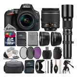 Cámara Dslr Nikon D5600 Incluye Lente 18-55mm Vr Y Lente
