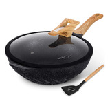 Cooklover Woks Y Sartenes Antiadherentes Sartén Wok De Induc